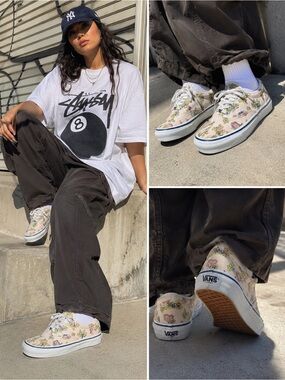 Vans Disney Dopey Print Canvas Sneakers Women’s Casual Shoes Vintage